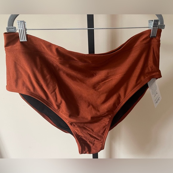 Swimsuits For All Brown Bikini High Waisted and Smooth Fabric - Picture 2 of 4